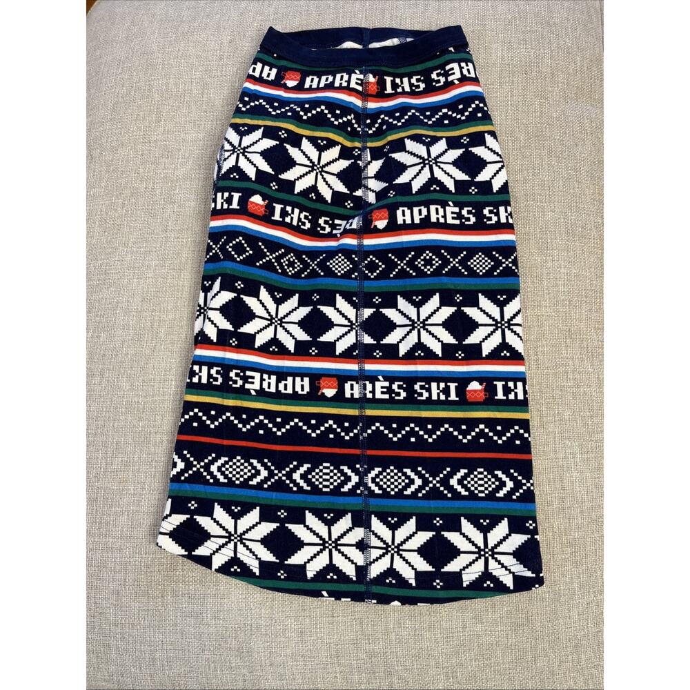 Hanna Andersson Size XL Dogs 100% Organic Cotton Ski Winter Snowflake Shirt
